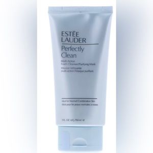 Estee Lauder Perfectly Clean Multi-Action Foam Cleanser/Purifying Mask, 5 Ounce